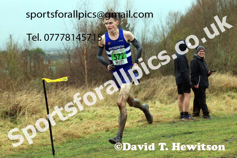 Mens under-20s 2023 North Eastern Cross Country Champs., Temple Park, South Shields. Photo: David T. Hewitson/Sports for All Pics